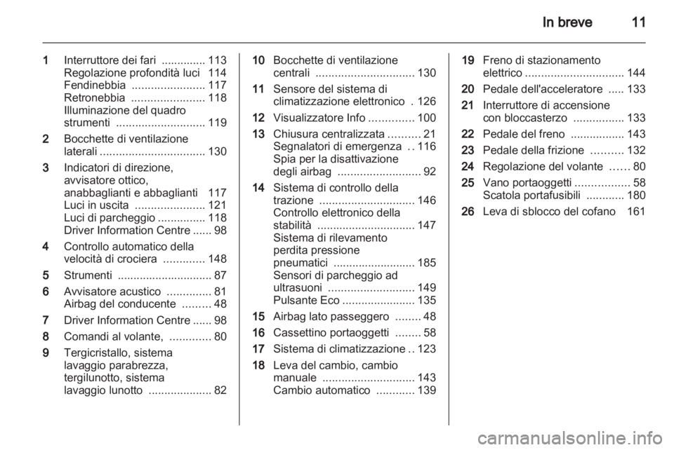 OPEL MERIVA 2012  Manuale di uso e manutenzione (in Italian) 