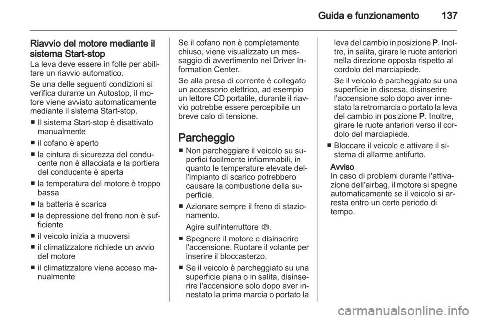 OPEL MERIVA 2012  Manuale di uso e manutenzione (in Italian) 