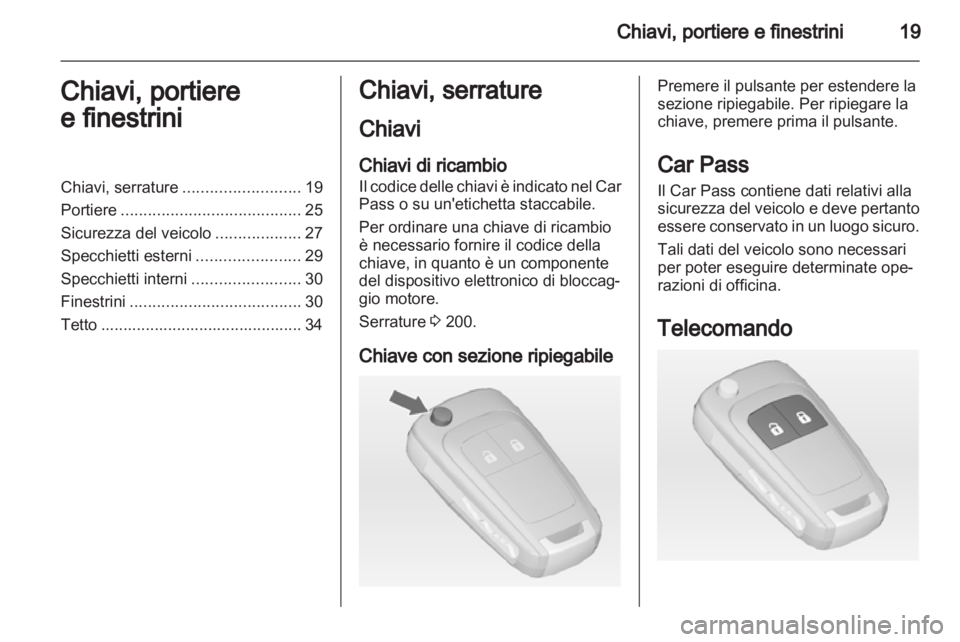 OPEL MERIVA 2012  Manuale di uso e manutenzione (in Italian) 