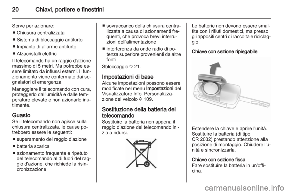 OPEL MERIVA 2012  Manuale di uso e manutenzione (in Italian) 