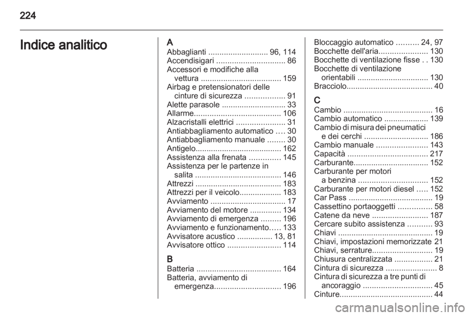 OPEL MERIVA 2012  Manuale di uso e manutenzione (in Italian) 