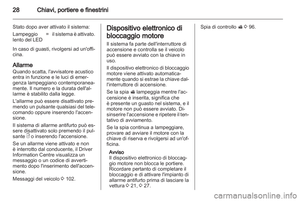 OPEL MERIVA 2012  Manuale di uso e manutenzione (in Italian) 