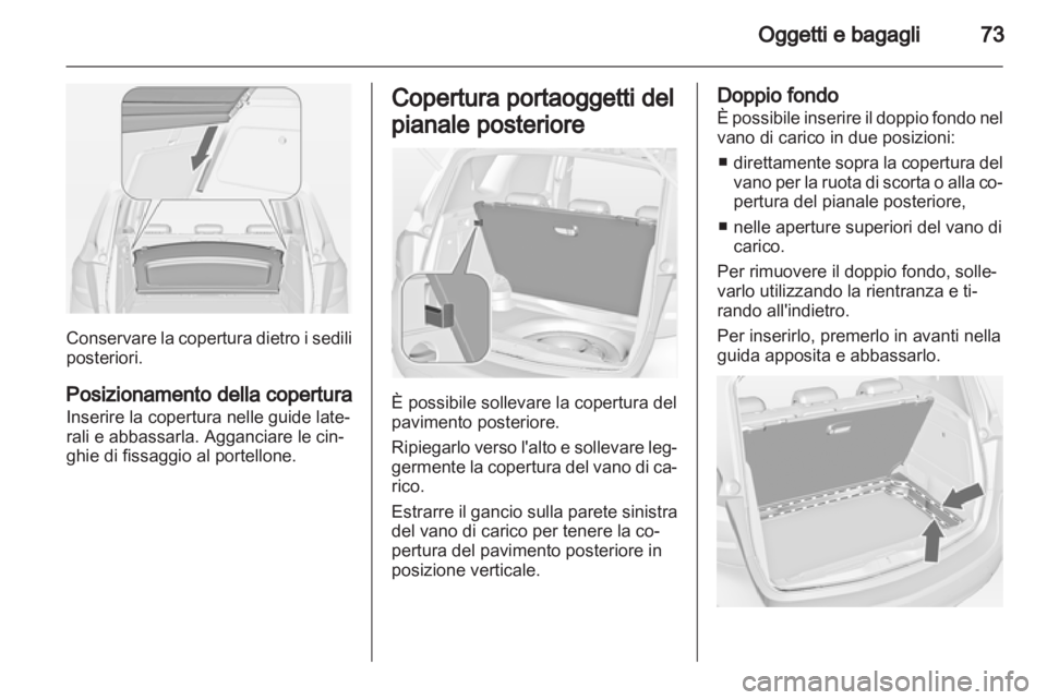 OPEL MERIVA 2012  Manuale di uso e manutenzione (in Italian) 