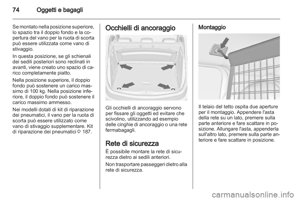 OPEL MERIVA 2012  Manuale di uso e manutenzione (in Italian) 