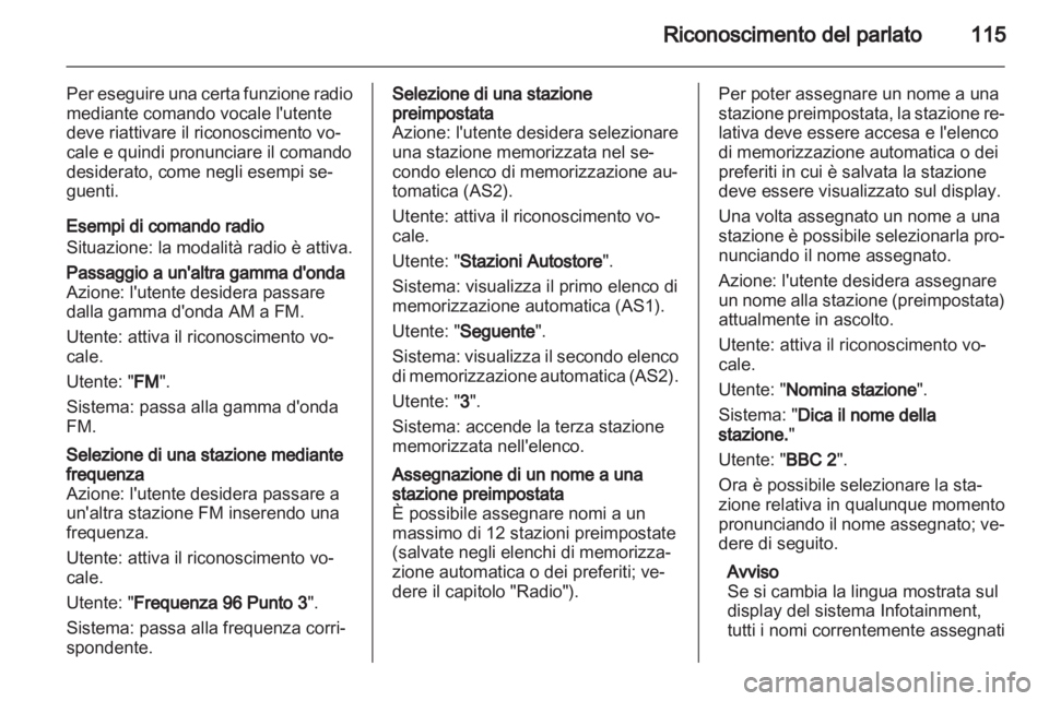 OPEL MERIVA 2012.5  Manuale del sistema Infotainment (in Italian) 