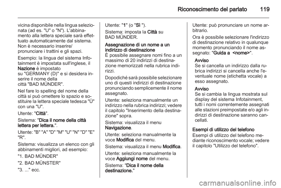 OPEL MERIVA 2012.5  Manuale del sistema Infotainment (in Italian) 