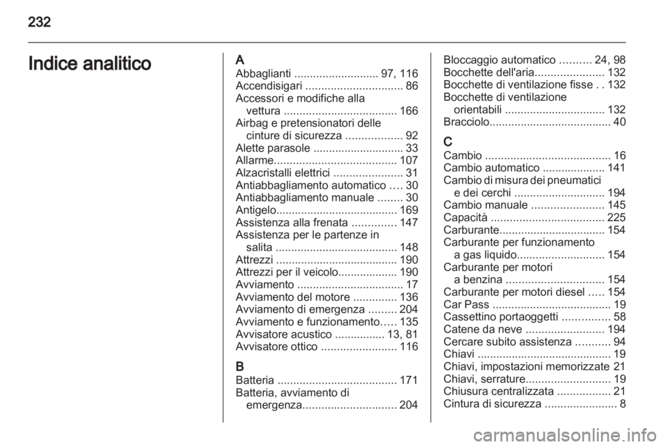 OPEL MERIVA 2012.5  Manuale di uso e manutenzione (in Italian) 