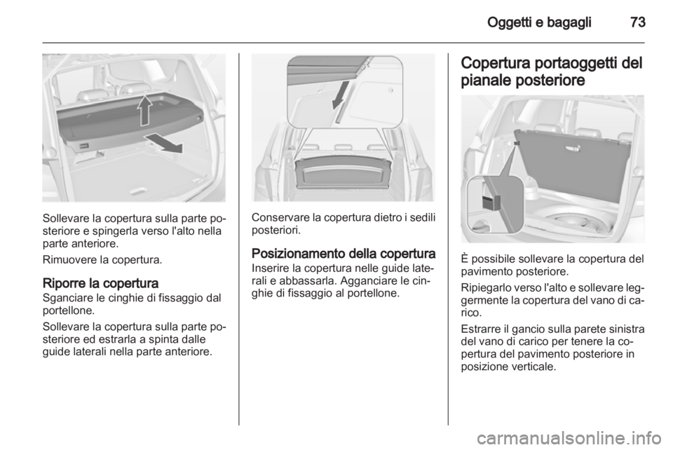 OPEL MERIVA 2012.5  Manuale di uso e manutenzione (in Italian) 
