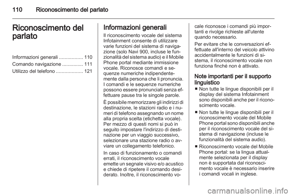 OPEL MERIVA 2013  Manuale del sistema Infotainment (in Italian) 