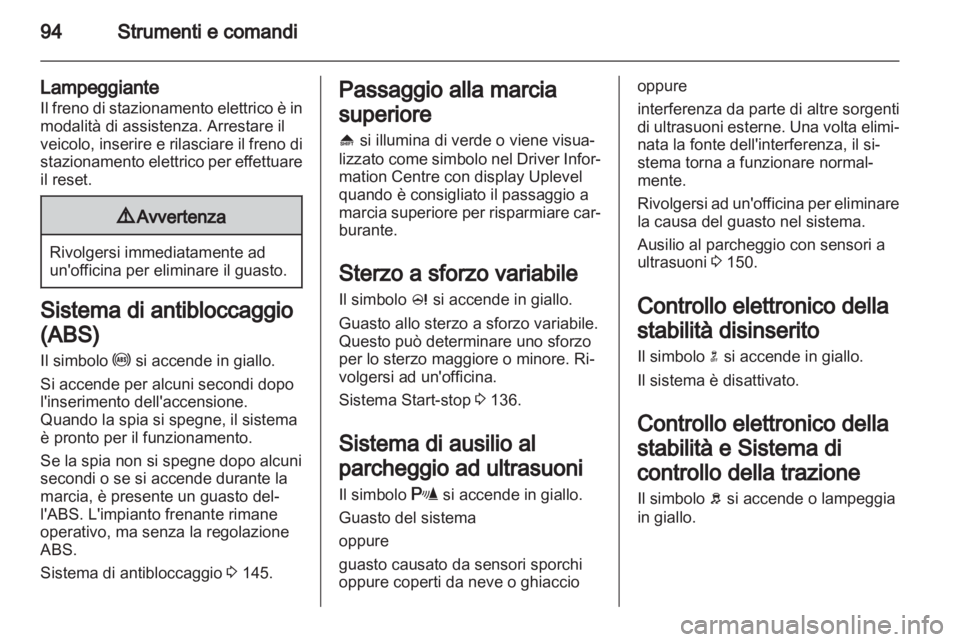 OPEL MERIVA 2013  Manuale di uso e manutenzione (in Italian) 