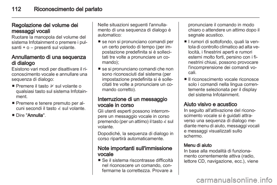 OPEL MERIVA 2013.5  Manuale del sistema Infotainment (in Italian) 