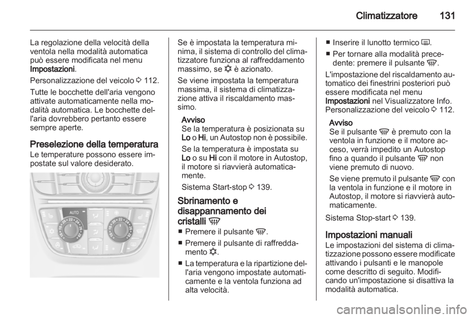 OPEL MERIVA 2013.5  Manuale di uso e manutenzione (in Italian) 