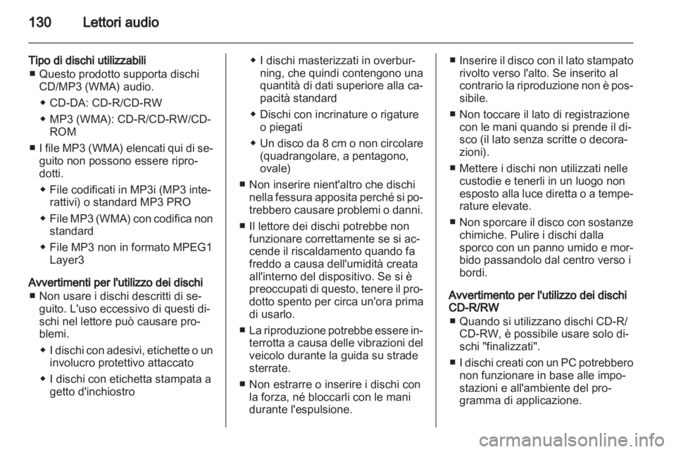 OPEL MOKKA 2013  Manuale del sistema Infotainment (in Italian) 