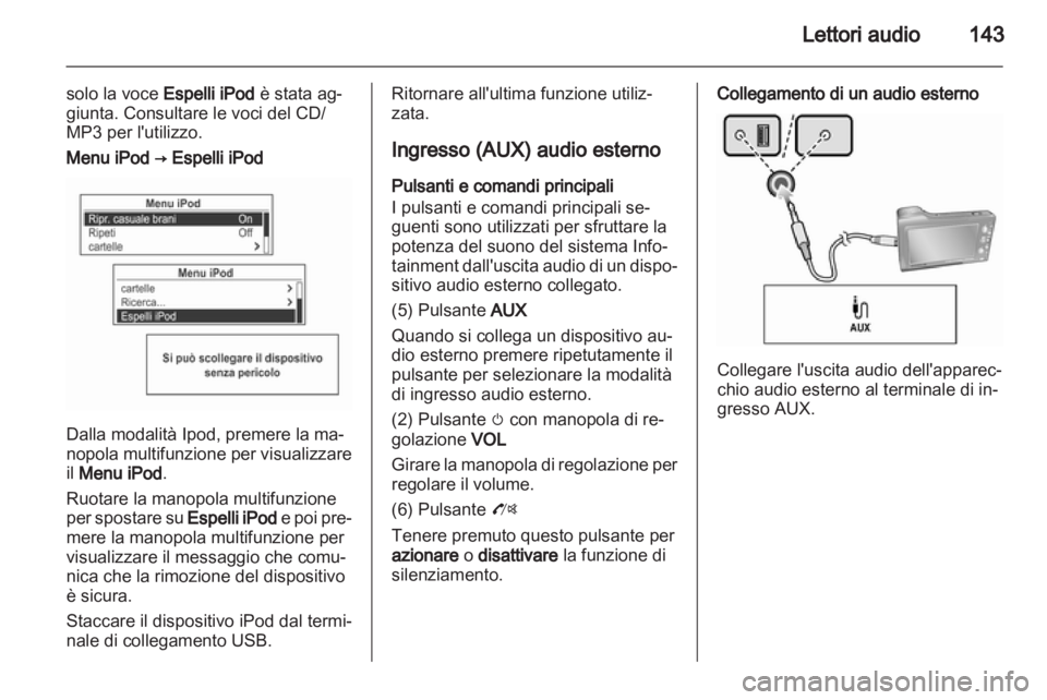 OPEL MOKKA 2013  Manuale del sistema Infotainment (in Italian) 