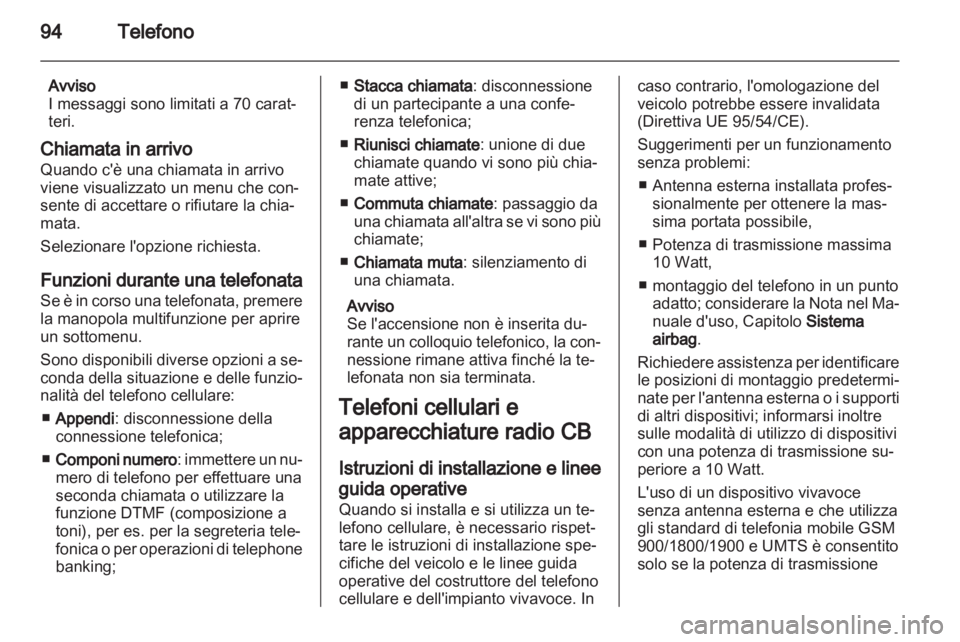 OPEL MOKKA 2013  Manuale del sistema Infotainment (in Italian) 