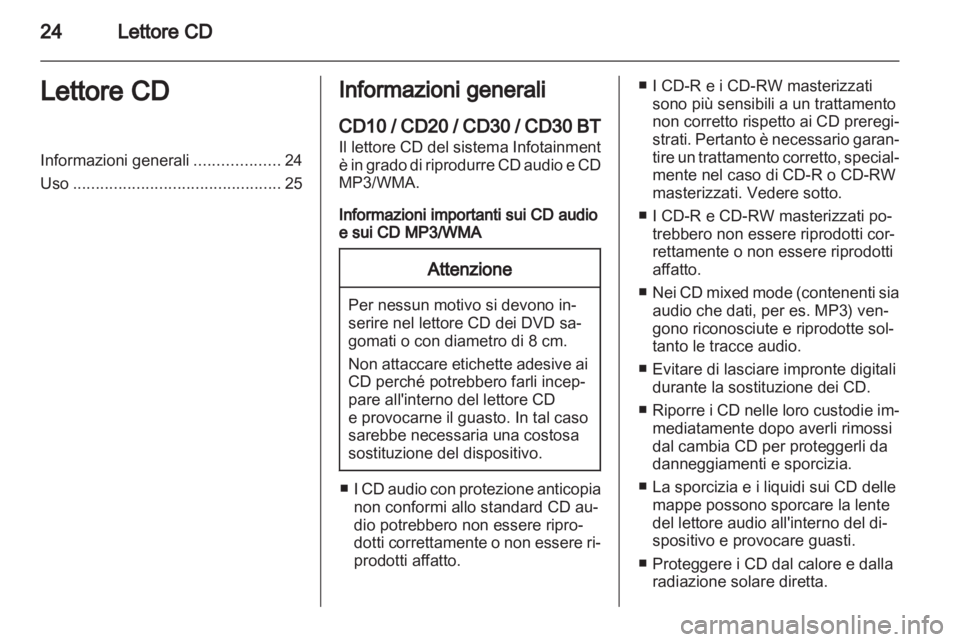OPEL VIVARO 2011.5  Manuale del sistema Infotainment (in Italian) 