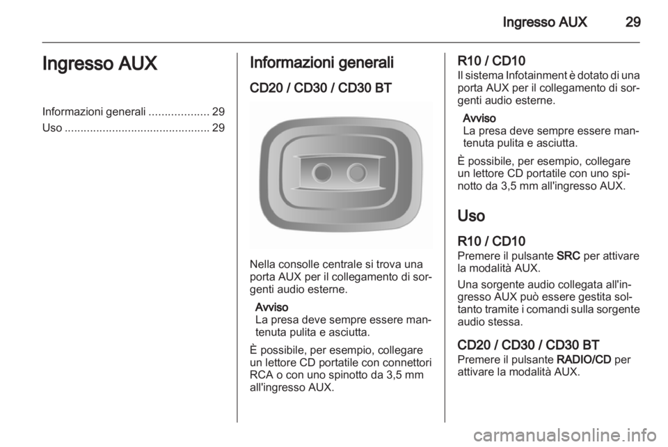 OPEL MOVANO_B 2011.5  Manuale del sistema Infotainment (in Italian) 