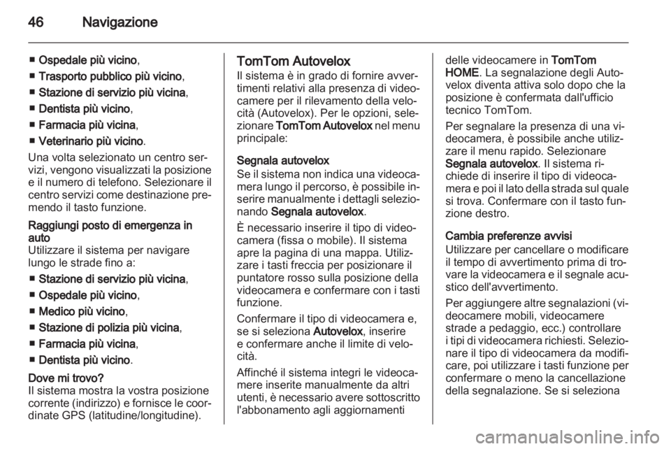 OPEL MOVANO_B 2011.5  Manuale del sistema Infotainment (in Italian) 