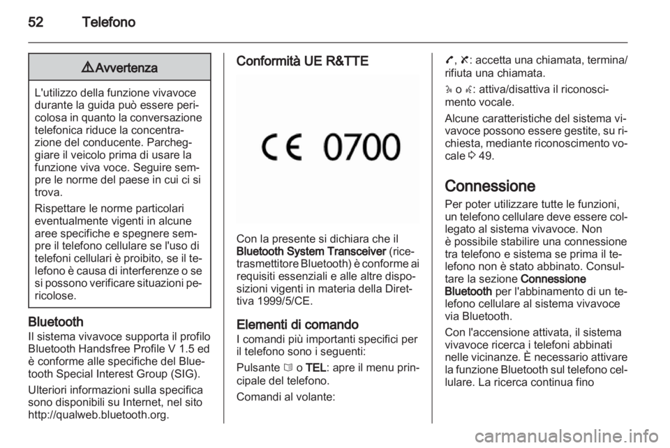 OPEL MOVANO_B 2011.5  Manuale del sistema Infotainment (in Italian) 