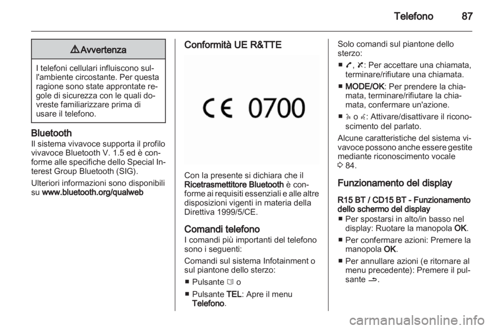 OPEL MOVANO_B 2012.5  Manuale del sistema Infotainment (in Italian) 