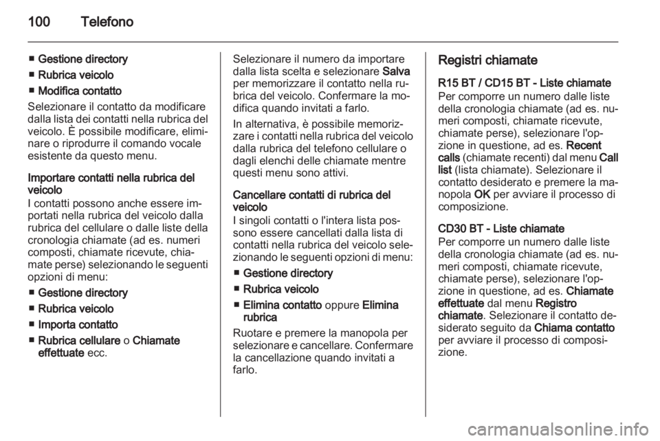 OPEL MOVANO_B 2012.5  Manuale del sistema Infotainment (in Italian) 