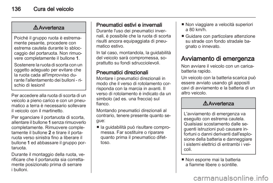 OPEL VIVARO 2011  Manuale di uso e manutenzione (in Italian) 