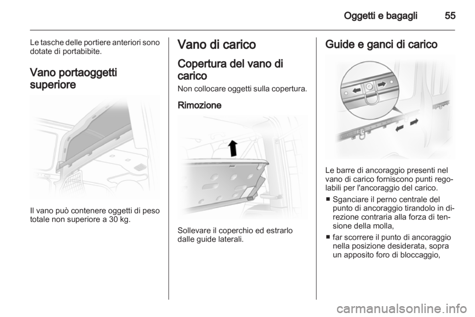 OPEL VIVARO 2011  Manuale di uso e manutenzione (in Italian) 