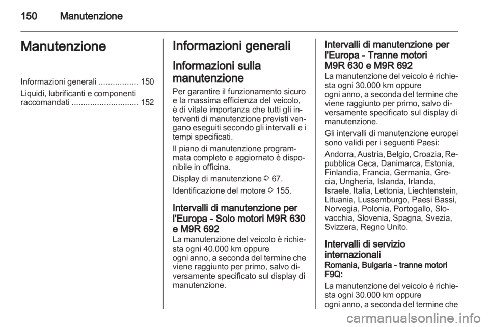 OPEL VIVARO 2012  Manuale di uso e manutenzione (in Italian) 