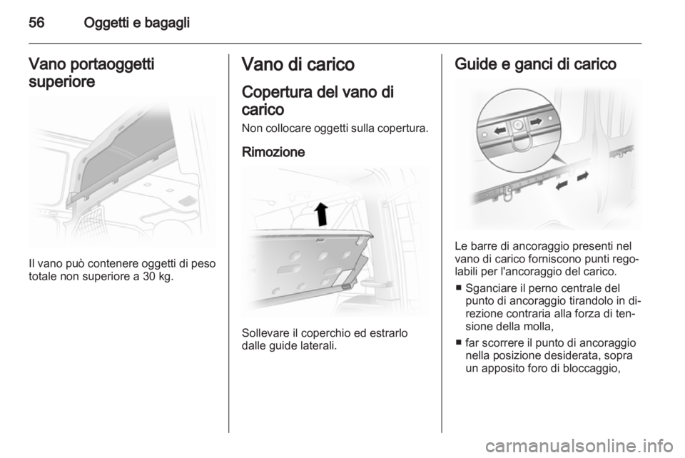 OPEL VIVARO 2012  Manuale di uso e manutenzione (in Italian) 