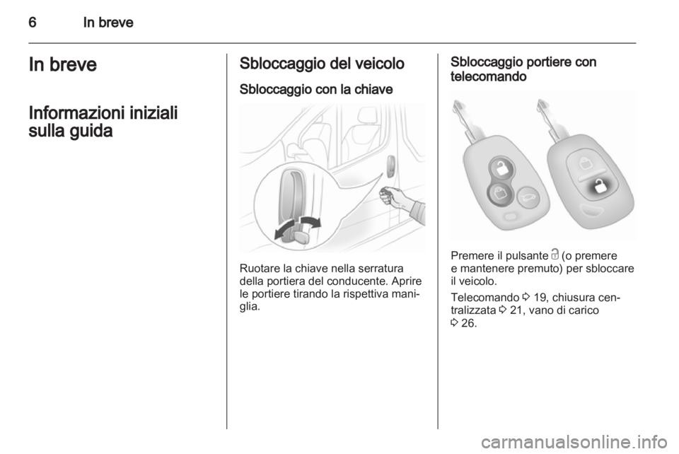 OPEL VIVARO 2012  Manuale di uso e manutenzione (in Italian) 