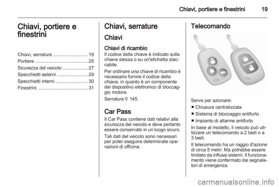 OPEL VIVARO 2013.5  Manuale di uso e manutenzione (in Italian) 
