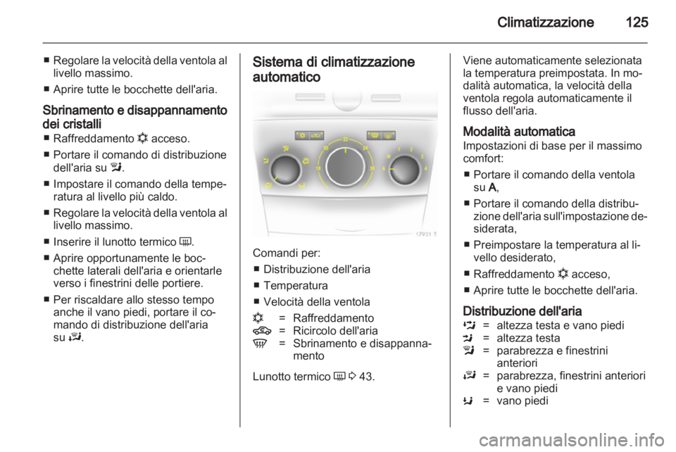 OPEL ZAFIRA 2010  Manuale di uso e manutenzione (in Italian) 