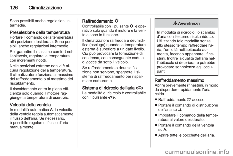 OPEL ZAFIRA 2010  Manuale di uso e manutenzione (in Italian) 