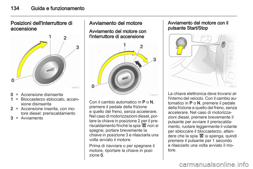 OPEL ZAFIRA 2010  Manuale di uso e manutenzione (in Italian) 