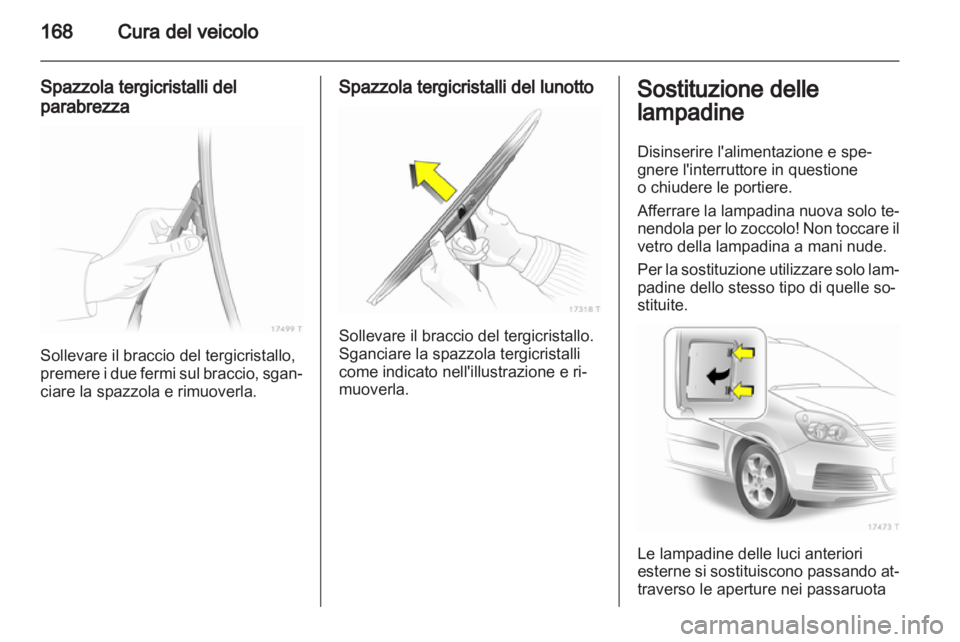 OPEL ZAFIRA 2010  Manuale di uso e manutenzione (in Italian) 