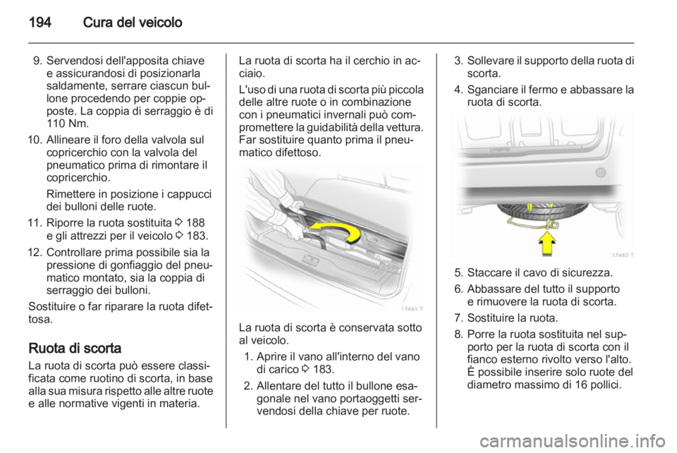 OPEL ZAFIRA 2010  Manuale di uso e manutenzione (in Italian) 