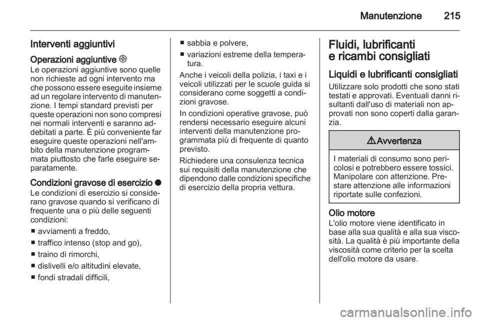 OPEL ZAFIRA 2010  Manuale di uso e manutenzione (in Italian) 
