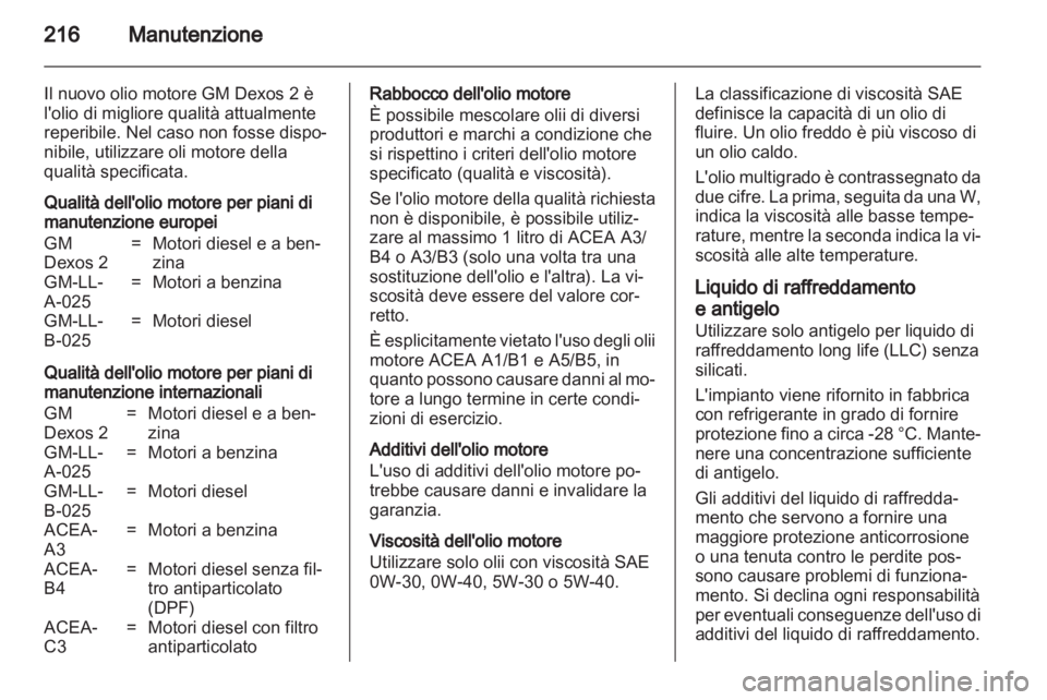 OPEL ZAFIRA 2010  Manuale di uso e manutenzione (in Italian) 