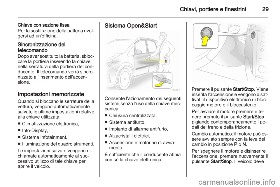 OPEL ZAFIRA 2010  Manuale di uso e manutenzione (in Italian) 