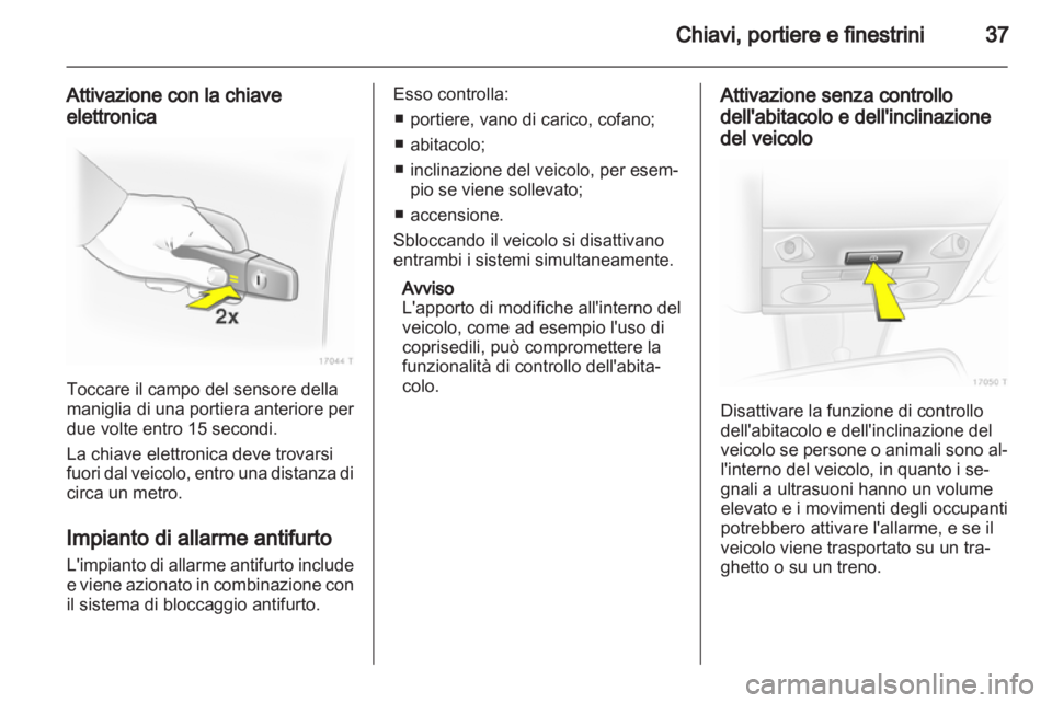 OPEL ZAFIRA 2010  Manuale di uso e manutenzione (in Italian) 