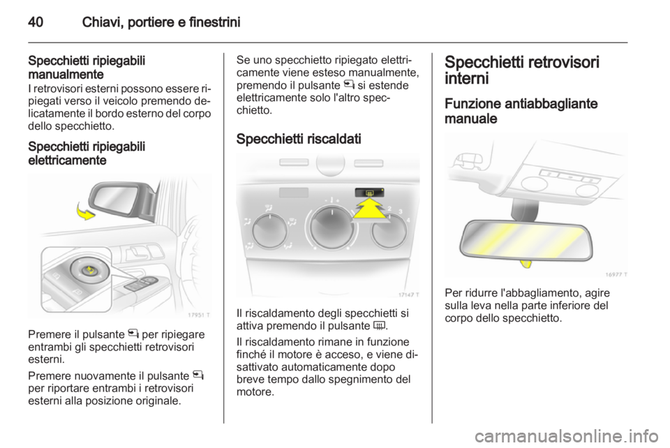 OPEL ZAFIRA 2010  Manuale di uso e manutenzione (in Italian) 