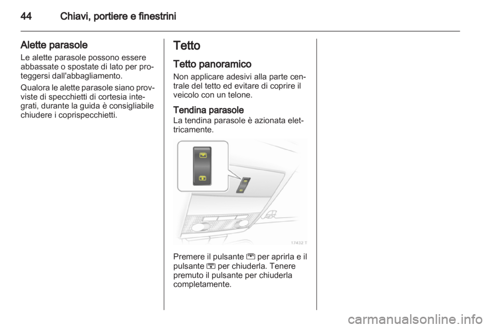 OPEL ZAFIRA 2010  Manuale di uso e manutenzione (in Italian) 