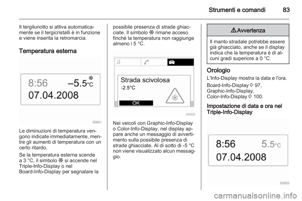 OPEL ZAFIRA 2010  Manuale di uso e manutenzione (in Italian) 