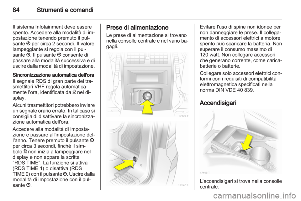 OPEL ZAFIRA 2010  Manuale di uso e manutenzione (in Italian) 
