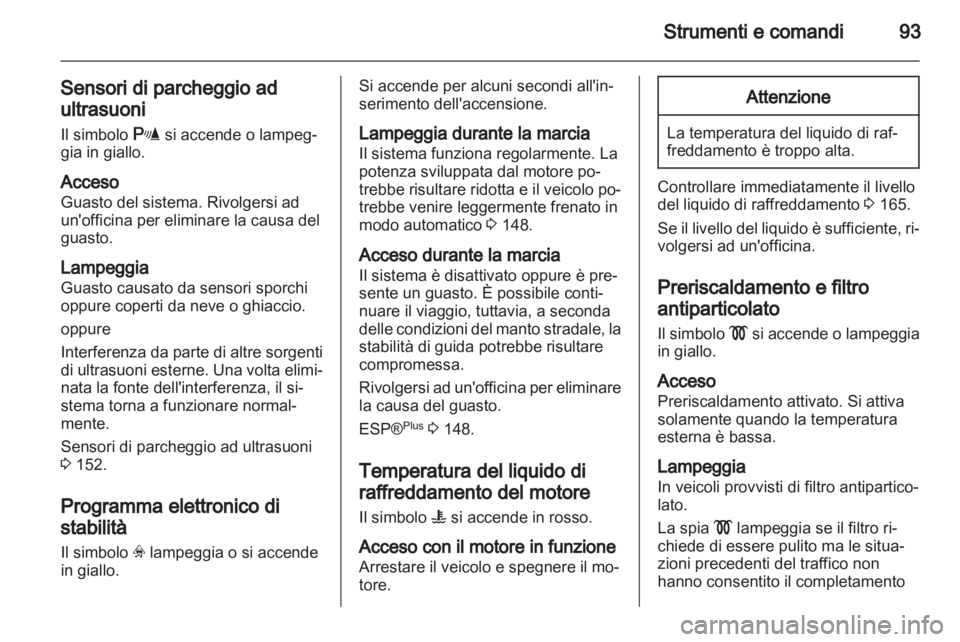 OPEL ZAFIRA 2010  Manuale di uso e manutenzione (in Italian) 