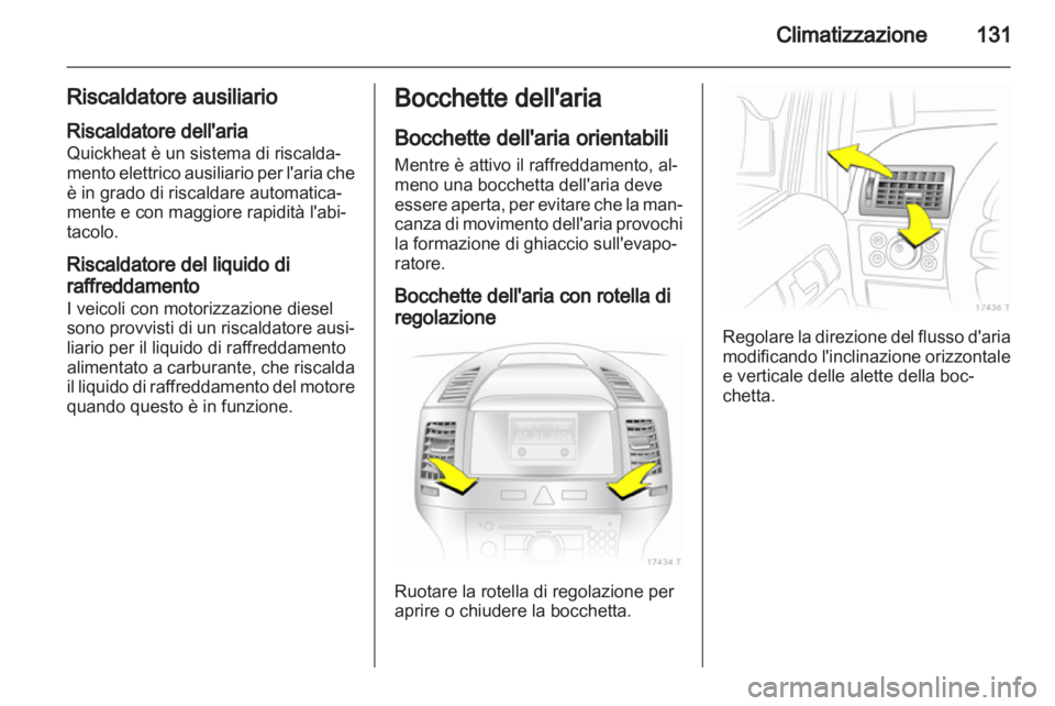 OPEL ZAFIRA 2010.5  Manuale di uso e manutenzione (in Italian) 