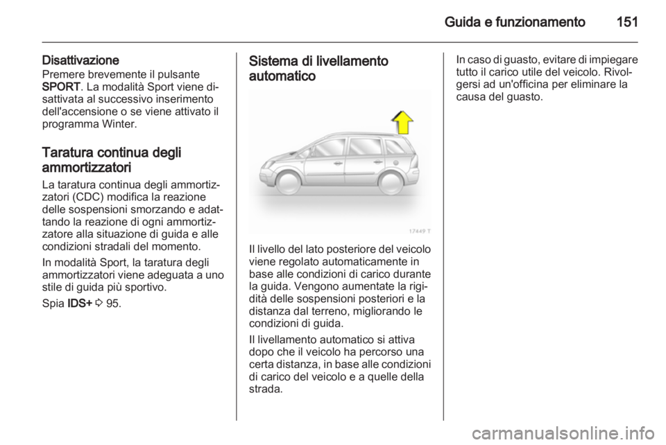 OPEL ZAFIRA 2010.5  Manuale di uso e manutenzione (in Italian) 