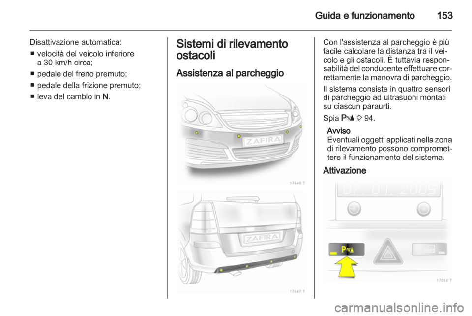 OPEL ZAFIRA 2010.5  Manuale di uso e manutenzione (in Italian) 