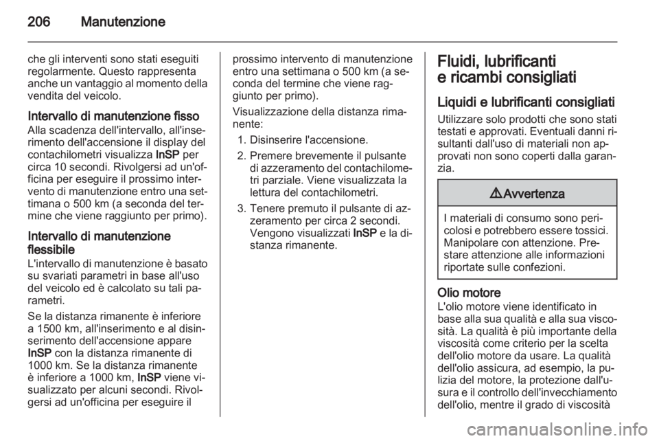 OPEL ZAFIRA 2010.5  Manuale di uso e manutenzione (in Italian) 
