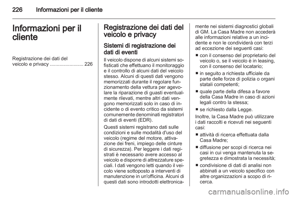 OPEL ZAFIRA 2010.5  Manuale di uso e manutenzione (in Italian) 